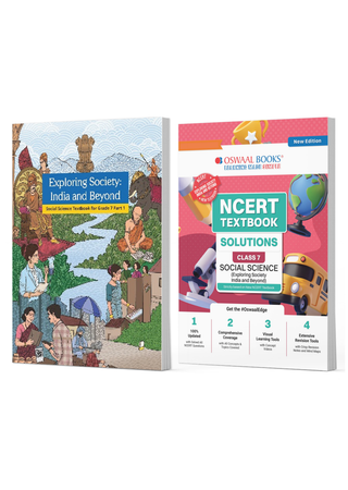 NCERT Social Science (Exploring Society India And Beyond) Textbook & Textbook Solutions Combo For Class 7 | Updated NCERT Pattern | With Mind Maps & Mock Papers | All Concepts & Topics Covered | Set of 2 Books (For 2026-27 Exam)