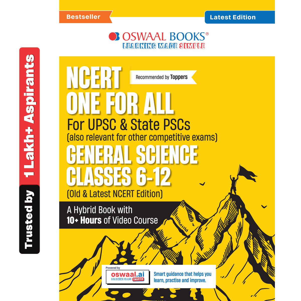 Oswaal NCERT One For All Book for UPSC & State PSCs | General Science Classes 6-12 (Old & New NCERT Edition) Latest Edition