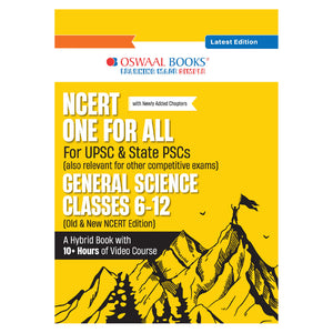 NCERT One For All Book for UPSC & State PSCs | General Science Classes 6-12 (Old & New NCERT Edition) Latest Edition