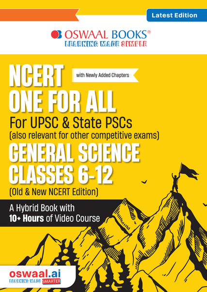 NCERT One For All Book for UPSC & State PSCs | General Science Classes 6-12 (Old & New NCERT Edition) Latest Edition