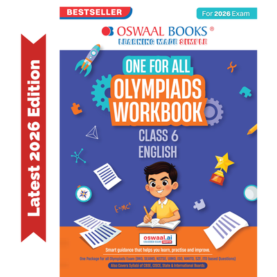 Oswaal One For All Olympiads Workbook Class 6 English | Questions for SOF IEO & Other Olympiad Exams 2026 | With Sample Practice Papers & .Oswaal AI