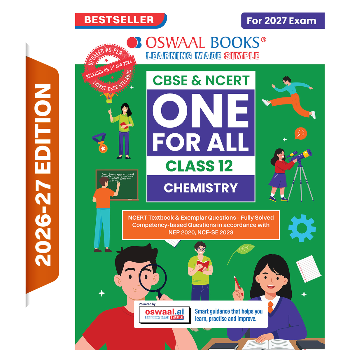 Oswaal CBSE & NCERT One for All Class 12 Chemistry (For 2027 Exam)
