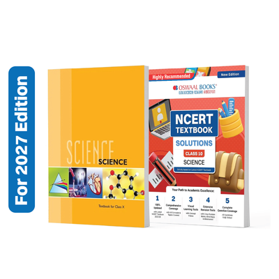 Oswaal NCERT Science Textbook and Textbook Solution Supplement for Class 10 | Competency Focused Questions | Concept Clarity | Mind Maps | Mnemonics (Set of 2 Books, For 2026 Exam)