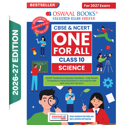 Oswaal CBSE & NCERT One for All Class 10 Science (For 2027 Exam)