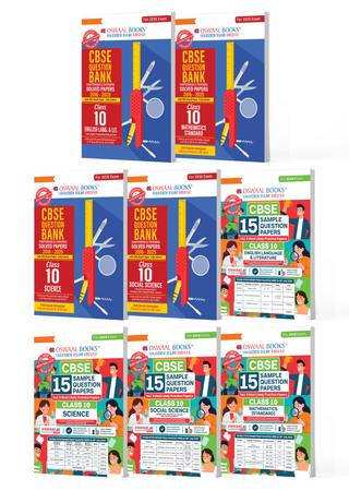 CBSE 4 Question Banks + 15 Sample Question Papers English, Maths Standard, Science, Social Science For Class 10 | Chapterwise & Topicwise Solved Papers | Concept Notes, Mind Maps, (Set of 8) For 2026 Board Exams