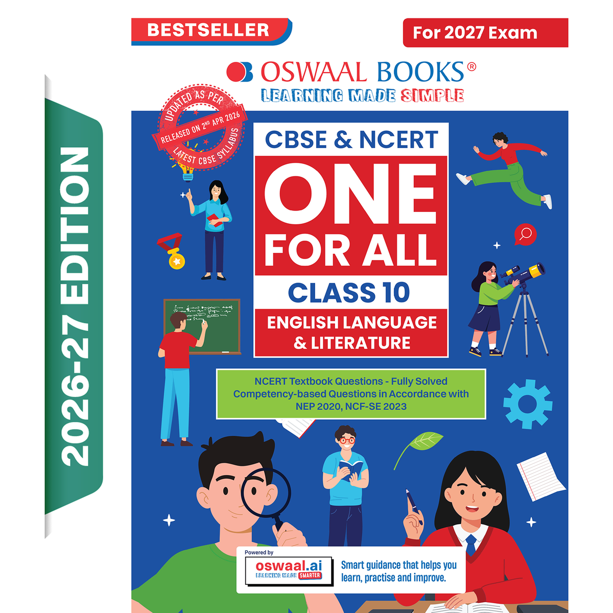 Oswaal CBSE & NCERT One for All Class 10 English Language & Literature (For 2027 Exam)