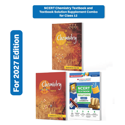 Oswaal NCERT Chemistry Textbook and Textbook Solution Supplement for Class 12 | Competency Focused Questions | Concept Clarity | Mind Maps | Mnemonics (Set of 3 Books, For 2026 Exam)
