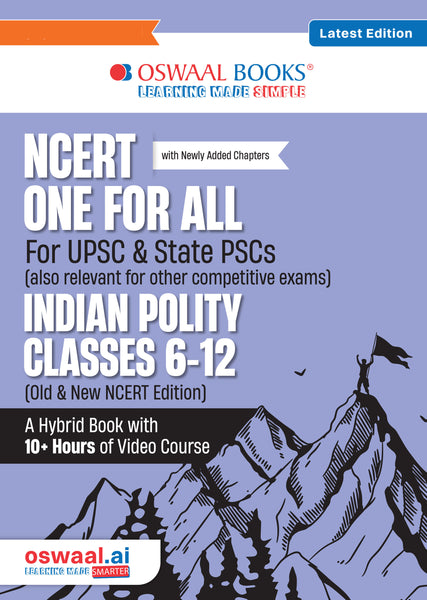 NCERT One For All Book for UPSC & State PSCs | Indian Polity Classes 6-12 (Old & New NCERT Edition) Latest Edition