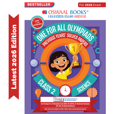 Oswaal One For All Olympiads Class 2 Science Prep-Guide Book | Chapter-wise Previous Years' Solved Papers | Questions for SOF NSO & Other Olympiad Exams 2026 | With Sample Practice Papers & Oswaal.AI