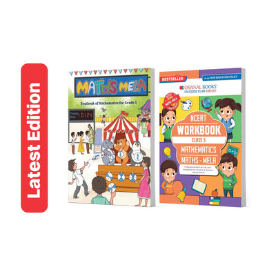 Oswaal NCERT Maths Mela Textbook and Workbook For Class 5 | Updated NCERT Pattern | Includes Mind Maps & Revision notes | With Parents & Teachers Manual (Set of 2 Books)