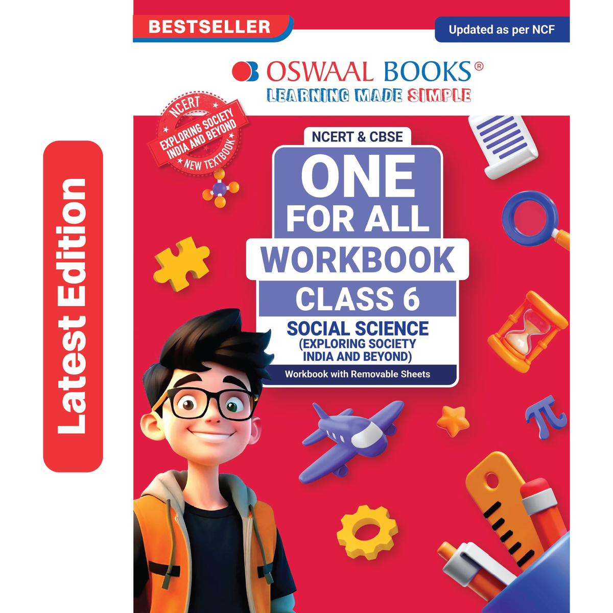 Oswaal One For All Workbook Class 6 Social Science | NCERT & CBSE | Latest Exploring Society: India and Beyond | NCF Compliant | Competency-Based Assessment, Concept Building & Map Practice