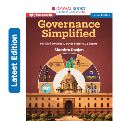 Oswaal Governance Simplified for UPSC GS Paper II 2026 : PYQ-Based, Syllabus-Aligned Guide with 2nd ARC & NITI Aayog, Diagrams, Models, Case Studies and Answer Writing by Shubhra Ranjan