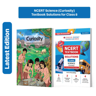 Oswaal NCERT Science (Curiosity) Textbook Solutions for Class 8 | Set of 2 Books | Covered Concept, Mind Maps, Mock Papers (Latest NCERT Pattern)