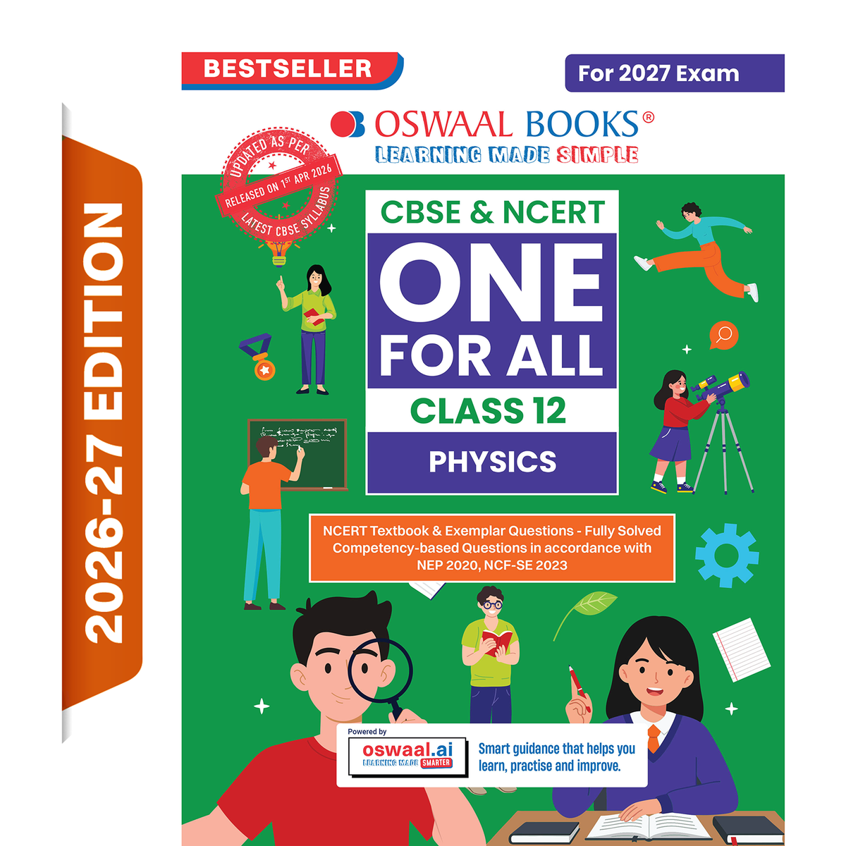 Oswaal CBSE & NCERT One for All Class 12 Physics (For 2027 Exam)