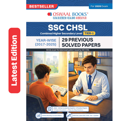 Oswaal SSC CHSL Tier-1 29 Previous Years Solved Papers English Medium | 2900+ Questions + 2 Practice Papers | Year-wise 2017-2025 | For 2026 Exam