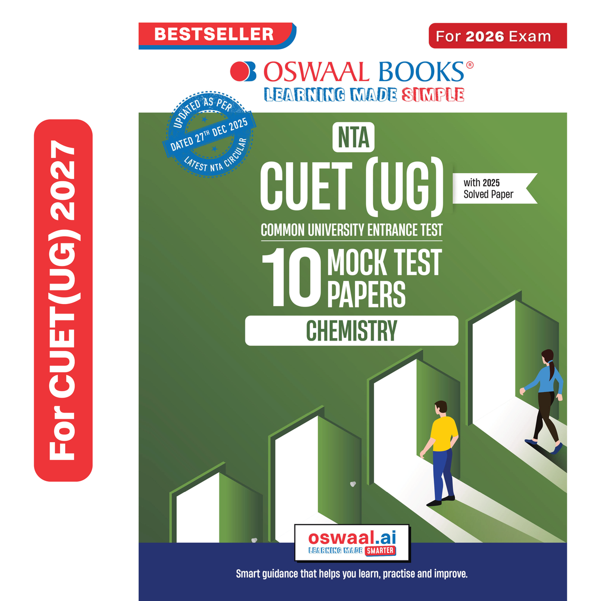 Oswaal NTA CUET (UG) 10 Mock Test Papers Chemistry For 2026 Exam (Section-II) (as per latest 27 Dec., notification) | 500+ MCQs for Practice | Includes 2025 Paper- fully solved | With Oswaal AI