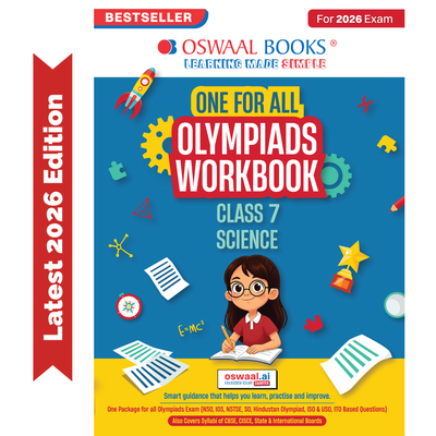 Oswaal One For All Olympiads Workbook Class 7 Science | Questions for SOF NSO & Other Olympiad Exams 2026 | With Sample Practice Papers & Oswaal.AI