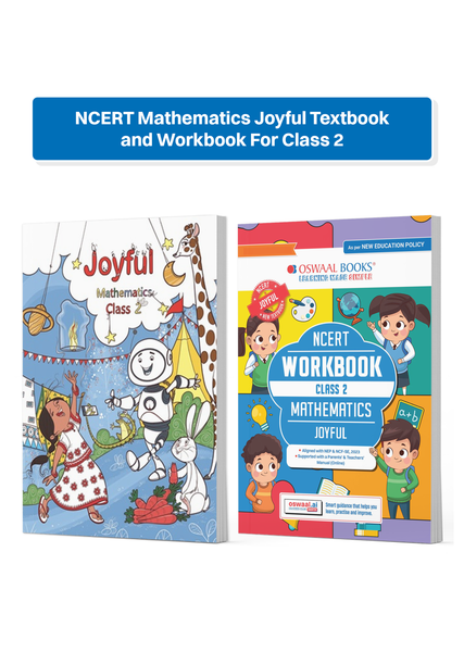 NCERT Mathematics Joyful Textbook and Workbook For Class 2 | Updated NCERT Pattern | Includes Mind Maps & Revision notes | Teachers Manual (Set of 2 books)