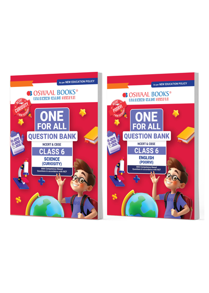 One For All Question Banks NCERT & CBSE Class 6 (Set of 2 Books) Science & English (For Latest Exam)