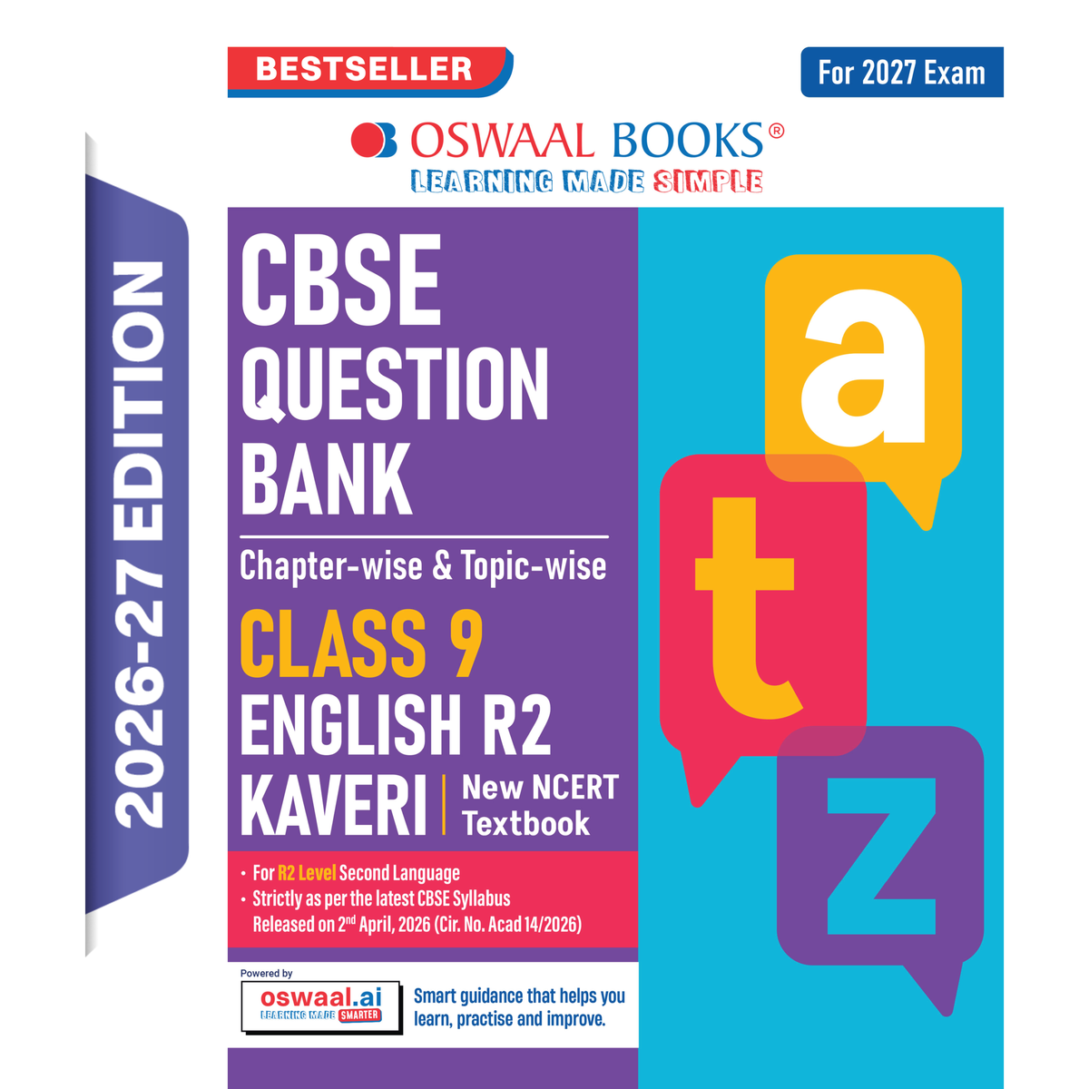 Oswaal CBSE Class 9 English Question Bank Chapter-wise & Topic-wise | Based on new NCERT Textbook Kaveri | Includes Summary, Competency-Based Question, Self-Assessment & Practice Papers | For R2 Level