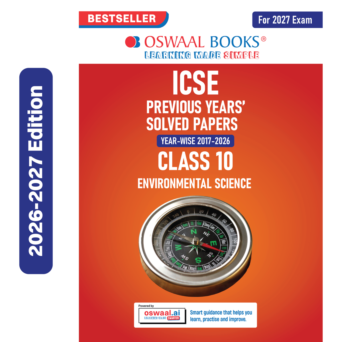 Oswaal ICSE 10 Previous Years' Solved papers | Year-wise (2017-2026) | Class-10 | Environmental Science | For 2027 Exam | Oswaal AI