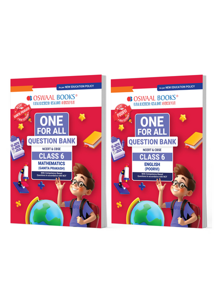 One For All Question Banks NCERT & CBSE Class 6 (Set of 2 Books) Mathematics & English (For Latest Exam)