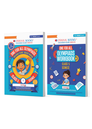 One For All Olympiads Class 5 Science Prep-Guide | Chapter-wise Previous Years' Solved Papers+ Workbook (Set of 2 Books) | Questions for SOF NSO & Other Olympiad Exams 2026