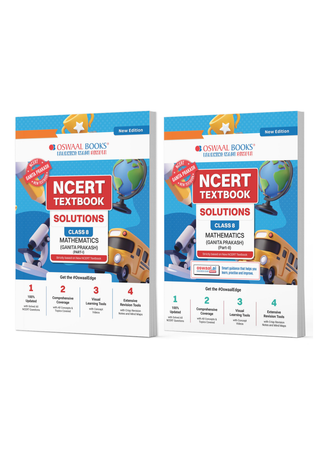 NCERT Textbook Solutions Class 8 Mathematics (Ganita Prakash) Part-1 & Part-2 | Set of 2 Books | For Latest Exam