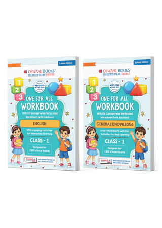 One for All Workbook Class 1 English & General Knowledge (Set of 2 Books) | 50+ Concept-wise Perforated Worksheets | NEP 2020 & NCF 2023 Aligned | For CBSE & State Boards | Builds Concept Clarity & Scientific Skills