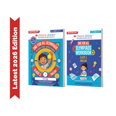 Oswaal One For All Olympiads Class 5 English Prep-Guide, Chapter-wise Previous Years' Solved Papers + Workbook (Set of 2 Books) | Questions for SOF IEO & Other Olympiad Exams 2026