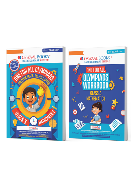 One For All Olympiads Class 5 Maths Prep-Guide | Chapter-wise Previous Years' Solved Papers + Workbook (Set of 2 Books) | Questions for SOF IMO & Other Olympiad Exams 2026