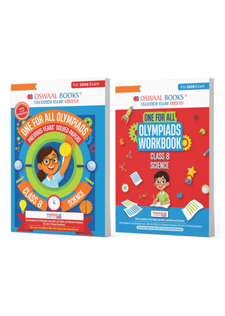 One For All Olympiads Class 8 Science Prep-Guide | Chapter-wise Previous Years' Solved Papers+ Workbook (Set of 2 Books) | Questions for SOF NSO & Other Olympiad Exams 2026