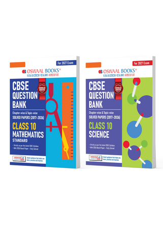 CBSE Question Bank Maths Standard | Science (Set of 2 Books) For Class 10 Chapterwise and Topicwise SOLVED PAPERS With Mind Maps & Revision Notes For 2027 Exam