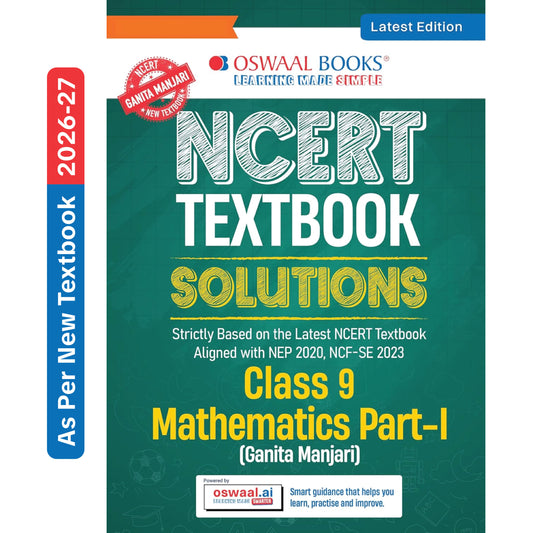 CBSE NCERT Class 9 Textbook Solutions Mathematics Part-1 (Ganita Manjari) (Latest NCERT) | Revision Notes, Mind Maps, Solved Intext & Exercise Questions | Oswaal AI