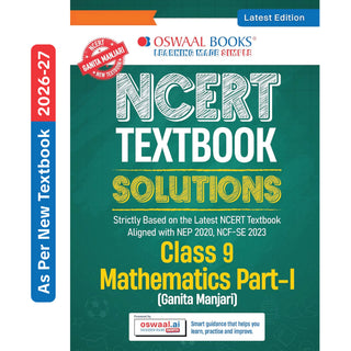 CBSE NCERT Textbook Solutions Mathematics Part-1 (Ganita Manjari) , Class 9 (Latest NCERT) | Revision Notes, Mind Maps, Solved Intext & Exercise Questions | Oswaal AI