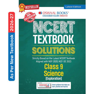 CBSE NCERT Textbook Solutions Science (Exploration), Class 9 (Latest NCERT) | Revision Notes, Mind Maps, Solved Intext & Exercise Questions | Oswaal AI