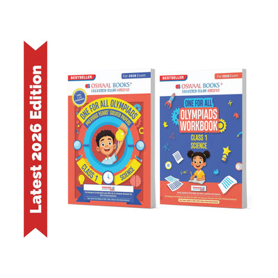 Oswaal One For All Olympiads Class 1 Science Prep-Guide | Chapter-wise Previous Years' Solved Papers+ Workbook (Set of 2 Books) | Questions for SOF NSO & Other Olympiad Exams 2026