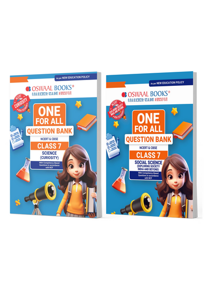 One For All Question Banks NCERT & CBSE Class 7 (Set of 2 Books) Science & Social Science (For Latest Exam)