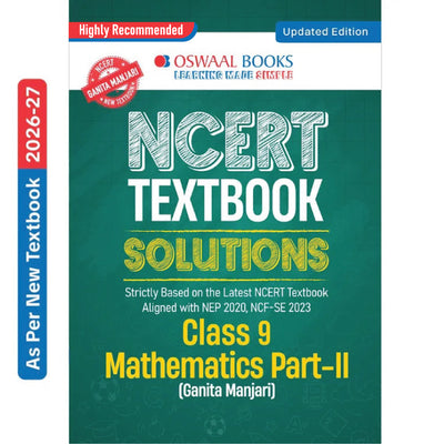 Oswaal CBSE NCERT Class 9 Textbook Solutions Mathematics Part-2 (Ganita Manjari) (Latest NCERT) | Revision Notes, Mind Maps, Solved Intext & Exercise Questions | Oswaal AI