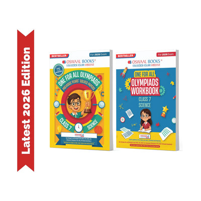 Oswaal One For All Olympiads Class 7 Science Prep-Guide | Chapter-wise Previous Years' Solved Papers+ Workbook (Set of 2 Books) | Questions for SOF NSO & Other Olympiad Exams 2026