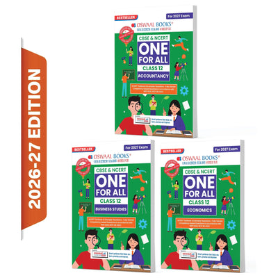 Oswaal CBSE & NCERT One for All Class 12 Set of 3 Books Accountancy, Economics and Business Studies | For 2027 Board Exams