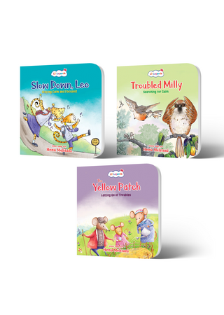 Lil Legends Mindful Moments Staying Calm Set of 3 Books for Kids Age 5+ Years - Slow Down Leo, Troubled Milly & The Yellow Patch | Mindfulness & Self-Control