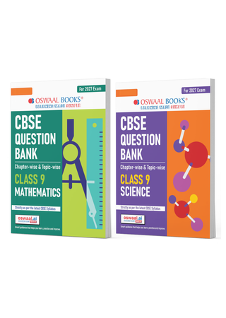 CBSE Question Bank Mathematics & Science Chapter-wise & Topic-wise Class 9 (Set of 2 Books) For 2027 Exam with Competency Based Questions & Comprehensive NCERT coverage