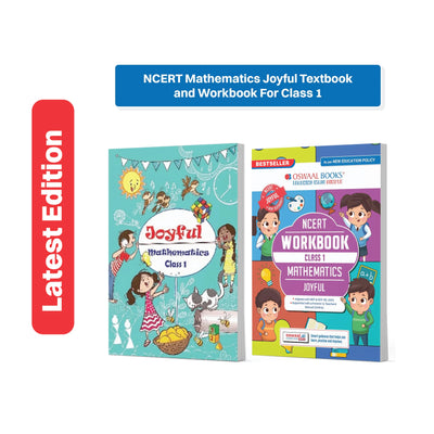 Oswaal NCERT Mathematics Joyful Textbook and Workbook For Class 1 | Updated NCERT Pattern | Includes Mind Maps & Revision notes | Teachers Manual (Set of 2 Books)
