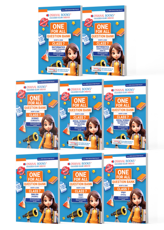 One For All Question Banks NCERT & CBSE Class 7 (Set of 8 Books) Mathematics Part-1, Part-2, Science, Social Science Part-1, Part-2, English, Hindi And Sanskrit (For Latest Exam)