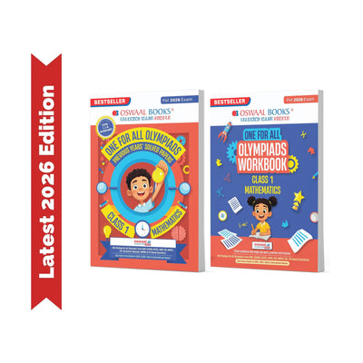 Oswaal One For All Olympiads Class 1 Maths Prep-Guide | Chapter-wise Previous Years' Solved Papers + Workbook (Set of 2 Books) | Questions for SOF IMO & Other Olympiad Exams 2026