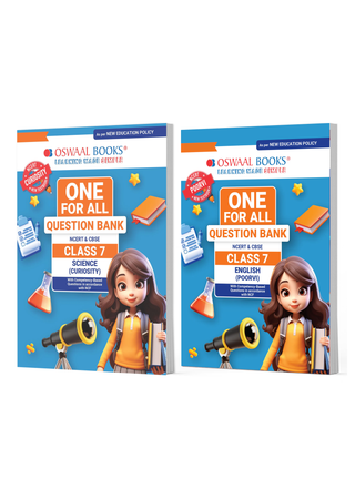 One For All Question Banks NCERT & CBSE Class 7 (Set of 2 Books) Science & English (For Latest Exam)