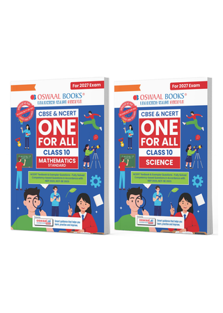 CBSE & NCERT One for All Class 10 |  Mathematics Standard and Science | Based on Latest Syllabus (April 2026) |NCERT & Competency-based questions (Set Of 2 Books) | For 2027 Exam | With Oswaal AI