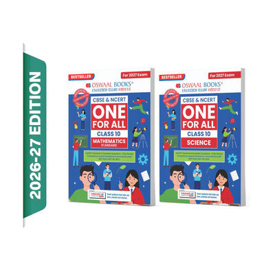 Oswaal CBSE & NCERT One For All Class 10 Mathematics Standard and Science With Topic Wise Notes (Set Of 2 Books) For 2027 Board Exam