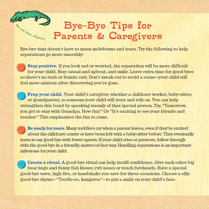 Bye-Bye Time (Toddler Tools Series) â€” Gentle Board Book for Toddlers (Ages 1â€“3 yrs) | Build Confident Good-byes & Smooth Transitions | by Free Spirit Publishing